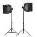 Набір студійних спалахів Godox MS300V Dual Box з софтбоксами 40х40см та стійками 2м 3027876 фото 1