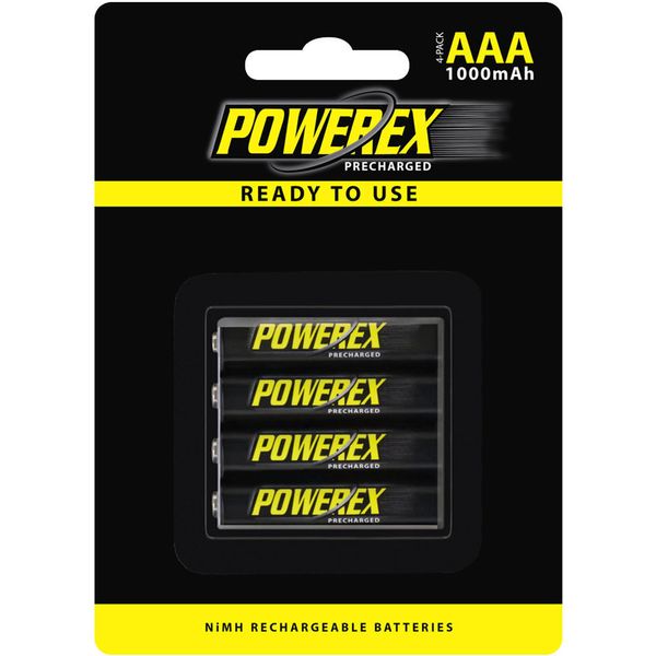 Аккумуляторы с низким саморозрядом Maha Powerex Precharged AAA 1000mAh 4шт 1021601 фото