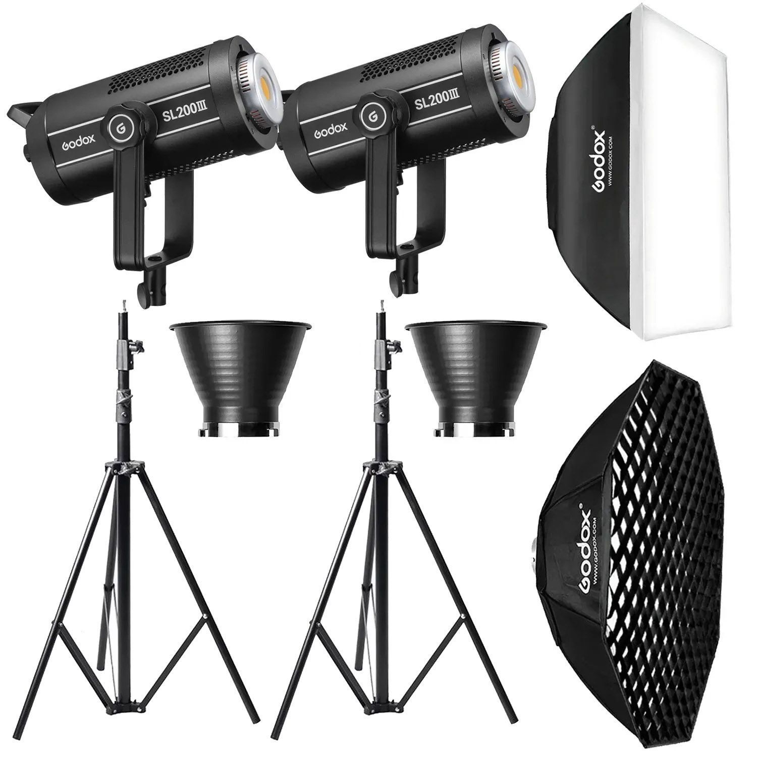 Купити Набір постійного світла Godox SL200III Double Studio Kit